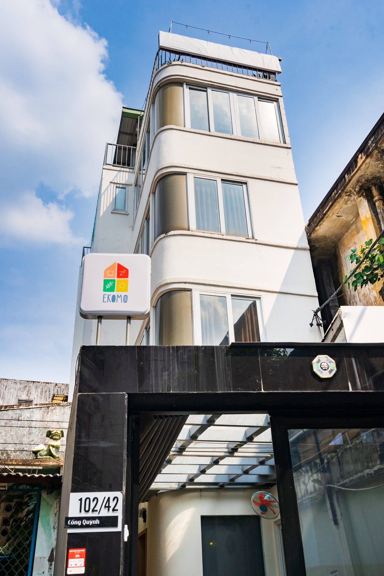 Building exterior at 102/42 Cống Quỳnh, Ekomo Home 102 - Central Saigon